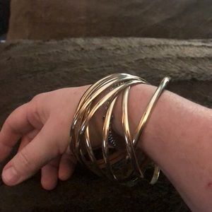 Lane Bryant gold bangles